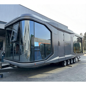 Maisons mobiles Maison préfabriquée mobile Petites maisons préfabriquées avec roue - Product Image 1