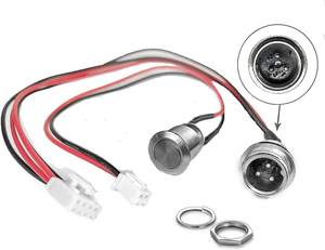 Hover bord Port de Charge de Remplacement pour Hover-1 Swagtron Swagboard Gotrax CHO <span class=keywords><strong>Auto</strong></span>-Équilibre E-Scooter(3 broches 4 prong Câble) - Product Image 2