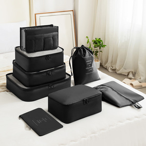 Set di <span class=keywords><strong>borse</strong></span> da viaggio da 8 pezzi da imballaggio a cubetti con chiusura a cerniera <span class=keywords><strong>borse</strong></span> <span class=keywords><strong>per</strong></span> bagagli impermeabili <span class=keywords><strong>per</strong></span> accessori <span class=keywords><strong>per</strong></span> vestiti da valigia - Product Image 4