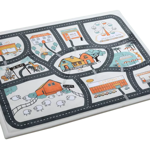 2025 חינוכי כיף בעיר כביש משחק ילדים מחצלת שטיח שטיחים מרופקת תרגיל תינוק סלסול אזור שטיחים לילדים - Product Image 2