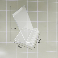 Support de téléphone portable personnalisé en acrylique transparent recyclable imprimé UV, simple, pour ordinateur de bureau, tablette, épaissi, promotionnel
