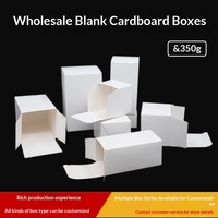Vente directe usine – Boîtes en carton blanc carrées épaissies en stock, pliables, à double fente, universelles, multi-tailles, imprimées UV