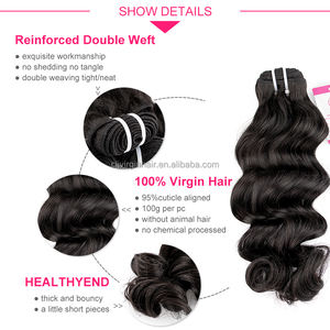 CLJhair cabello humano virgen <span class=keywords><strong>crece</strong></span> 10A grado indio Onda 3 26 28 30 pulgadas paquetes para trenzar <span class=keywords><strong>con</strong></span> frontales y vendedor de peluca - Product Image 3