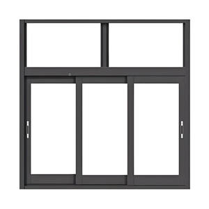 Fenêtres coulissantes en aluminium à cadre mince de luxe, à vision étroite, du sol au plafond, pour balcon commercial - Product Image 2