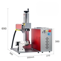 Máquina de Marcado Láser de Fibra CNC Inteligente 2.5D 3D Portátil de Sobremesa con Software EZCAD Compatible con Formatos DXF/PLT/AI/BMP/DST
