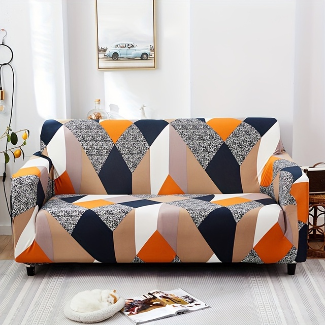 Milk Silk Printed Sofa Slipcover Protect Your Furniture and Decorate Your Home with Style Couch Cover