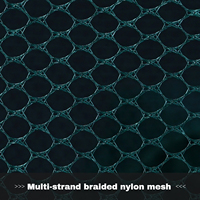 Nasse à poissons robuste pliable en nylon avec filet, 4 à 24 trous, cage à crevettes automatique avec sacs à appâts, équipement de pêche