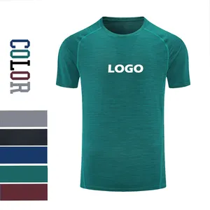 2024 özel LOGO nefes hızlı kuru Polyester rahat spor erkek t-shirt
