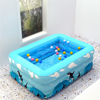 Piscine gonflable carrée en PVC épaissi pour adultes et enfants de 3 ans, bassin à balles pour la maison