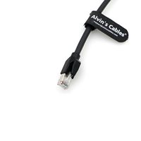 Câble Ethernet blindé Alvin's Cables M12 A-Code 8 broches mâle RJ45 Cat6a pour automatisation industrielle et appareils réseau haute flexibilité