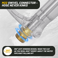 Pistolet de lavage haute pression court avec rotation à 360° °   Raccord rapide pivotant femelle M22 4060 PSI 1/4'' compatible avec canon à mousse pour le detailing automobile
