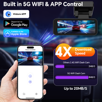 Caméra de véhicule 4K IPS à double objectif 3,2 pouces, caméra de tableau de bord avant/arrière HD, GPS, WiFi 5G, accessoires de voiture, enregistreur de conduite, boîte noire jour/nuit