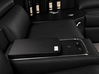 Canapé multifonctionnel en cuir pleine fleur, inclinable électrique avec LED et table intégrée, idéal pour salon et chambre à coucher - Vente chaude