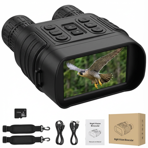 Jumelles numériques infrarouges de vision nocturne, zoom 16X, écran 3.1, rechargeables, pour la chasse, le camping et la sécurité - Product Image 1