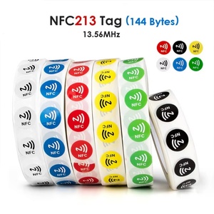 แท็ก NFC รีวิวเราบนแท็กสติกเกอร์ NFC Tap ขนาด 30 มม. สติกเกอร์รีวิวกันน้ำ 13.56Mhz NFC215 ฉลากกาว - Product Image 2