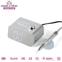 Machine à ongles électrique portable sans balais en aluminium, haute vitesse 40000 tr/min, durable, avec prise UK/US, populaire pour les salons