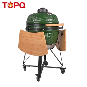 TOPQ-asadores de carbono verde <span class=keywords><strong>para</strong></span> parrilla, 20 pulgadas, kamado - Product Image 6