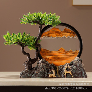 Nueva Pintura de Arenas Movedizas con Resina Epoxi China, Arte Popular, Adorno de Paisaje, Decoración Creativa para Sala de Estar, Entrada y Oficina - Product Image 5