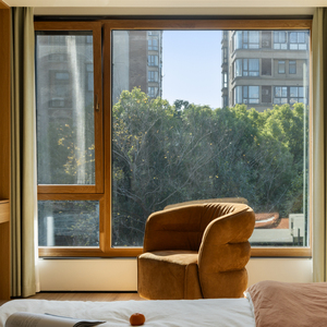 Fenêtre à battant en bois recouvert d'aluminium SAYYAS F120, double vitrage, insonorisée, isolante thermiquement, étanche, pour appartement et hôtel - Product Image 2