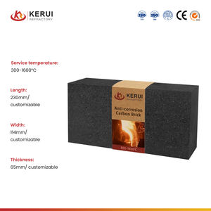 Brique de carbone anti-corrosion en <span class=keywords><strong>graphite</strong></span> réfractaire acide KERUI pour four de fusion d'aluminium - Product Image 4