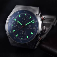 Montre à quartz classique pour homme Benyar BY-5200, bracelet en maille, aiguilles lumineuses, chronomètre, affichage de la date, montres de business, Reloj Para Hombre