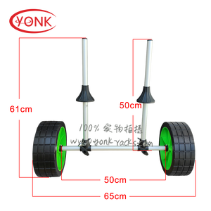 Yonk Aluminium Zit Op De Bovenste Kajakkar Breedte Verstelbare Kajak Trolley Trailer Dolly - Product Image 1