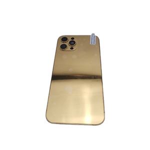 Cornice per telefono di lusso con cinturino posteriore adatto di nuovo modello di alta qualità per custodia 12 pro max placcata in oro 24kt per <span class=keywords><strong>iPhone</strong></span> - Product Image 2