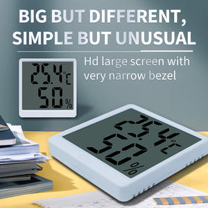 Thermomètre hygromètre numérique à écran LCD blanc haute précision, moniteur intelligent de température et d'<span class=keywords><strong>humidité</strong></span> intérieure, utilisation domestique, indice de protection IP43, ABS - Product Image 5