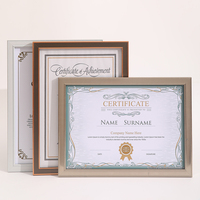Cadre photo A4 en plastique pour certificat, vente en gros, support personnalisé pour diplôme, cadre photo mural 11x14 A4, fabricant