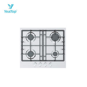 Table de cuisson à gaz encastrable populaire avec service personnalisé, 600 mm (24 pouces), en acier inoxydable noir, allumage par impulsion FFD, commande frontale, pour cuisine domestique - Product Image 5