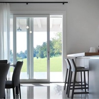 Portes de séparation Nuoxin Premium UPVC à double vitrage, à rupture de pont thermique, écoénergétiques, pour chambres intérieures, certifiées ISO9001 CE