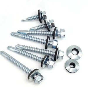 <span class=keywords><strong>Tornillo</strong></span> autoperforante de <span class=keywords><strong>cabeza</strong></span> <span class=keywords><strong>hexagonal</strong></span> galvanizada de metal <span class=keywords><strong>tornillo</strong></span> para techo con arandela de goma - Product Image 6