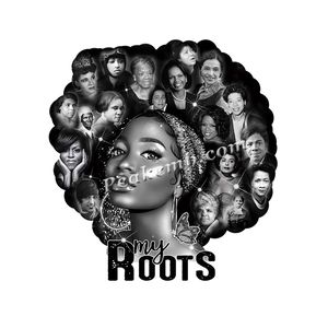 Adesivo per stampa a trasferimento termico Afro ragazza Hotsale radici DTF Queen storia nera - Product Image 1