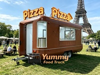 Superbe remorque alimentaire mobile personnalisée avec cuisine complète pour le café, la crème glacée, la pizza, les en-cas et la restauration rapide