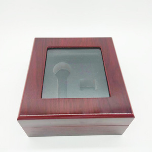 Wooden <b>Box</b> Display Case For Jewelry Ring Trophy Modern Simple Style Composite <b>Material</b> Gift Packaging <b>Storage</b> <b>Box</b> - Product Image 4