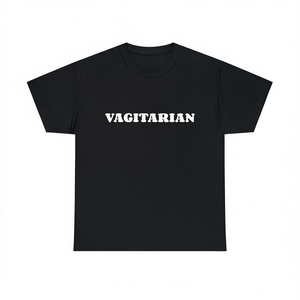 T-shirt Unisex Nera Vagitariana Girocollo a Maniche Corte per Adulti - Abbigliamento Promozionale - Product Image 1
