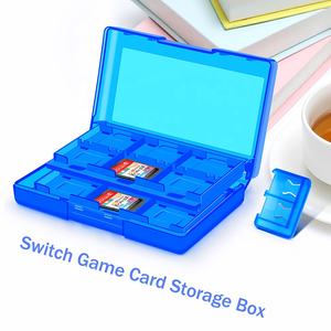 Mallette de rangement <span class=keywords><strong>pour</strong></span> cartes de jeu 24 en 1 <span class=keywords><strong>pour</strong></span> Nintendo Switch Cartridge Slots Card case for Micro <span class=keywords><strong>SD</strong></span> Memory Box - Product Image 2