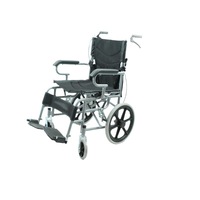 Fauteuil roulant manuel pliable à siège souple, fonction toilette, qualité hospitalière, sans gonflage, pour seniors - Vente directe usine 809