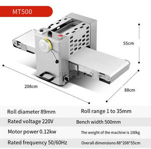 미니 상업용 휴대용 밀가루 반죽 프레스 기계 카운터 탑 페이스트리 크로와상 시트 우유 물 베이커리 새로운 - Product Image 5