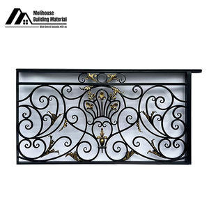 Garde-corps pour balcon Fabricant Vente en gros Zinc Acier Aluminium Art Plate-forme Toit Garde-corps de sécurité Intérieur <span class=keywords><strong>Baie</strong></span> Fenêtre Garde-corps - Product Image 1