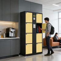 Casier à bagages intelligent pour gare aéroportuaire avec serrure à combinaison, assemblé et portable