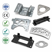 Pièces métalliques automobiles découpées au laser sur mesure, supports, brides, tôles d'acier inoxydable, service de découpe laser Gonuo OEM