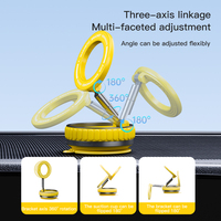 Ventouse à vide avec logo personnalisé Support magnétique rotatif à 360 ° pour téléphone dans la voiture