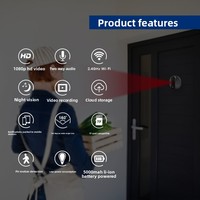 Interphone vidéo sans fil étanche avec écran LCD TFT 7 pouces, audio bidirectionnel, alimentation USB, vision nocturne 2,4 GHz, détection de mouvement 480P