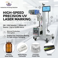Machine de marquage laser UV haute vitesse pour la date d'expiration, le numéro de lot, le code QR, les données variables et la traçabilité