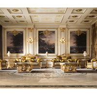 Französisch Royal Design Antike Massivholz Sofa Set Luxus Wohnzimmer Möbel Set zu günstigen Preisen