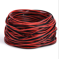 Câble de haut-parleur haute performance 12 AWG 2 conducteurs torsadés rouge/noir isolé PVC SAE J 1128/1995 pour 2*3.3mm jumelé