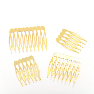 Korean Style Metal Hair Comb 4 6 8 10 Tooth Iron Hairpin Handmade Hair Accessory Solid Color DIY Jewelry Accessories - Product Image 5