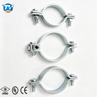 Collier de fixation pour conduite non isolée UTT60 en acier au carbone galvanisé pour système d'incendie à gicleurs