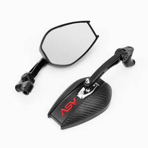 Espejo Retrovisor Ovalado Ampliado <span class=keywords><strong>ASV</strong></span> Reflector AOS4 para Motocicleta Eléctrica, con Aleación de Aluminio ABS para Niu Yadea Ninebot Long Rod - Product Image 2